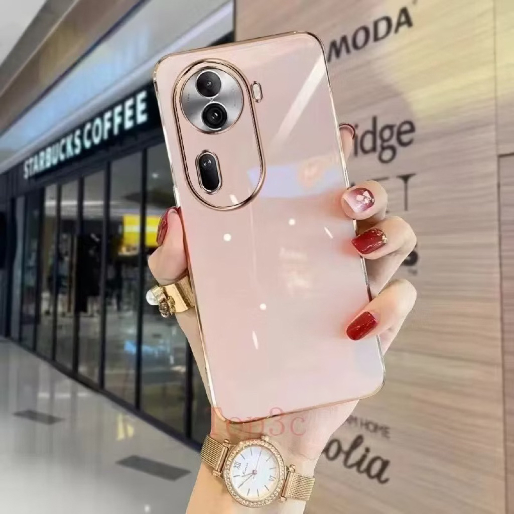 เคส TPU ขอบตรง สำหรับ oppo A78 A58 Reno10 Reno10F Reno10proplus A98 A3S A83 A78/A58 Reno8T Reno7Z/8Z