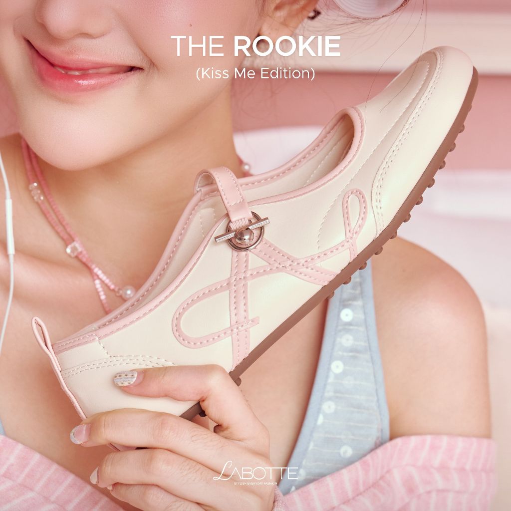 The Rookie Kiss Me Edition - Labotte.bkk รองเท้าแมรี่เจน สนิกเก้อ mary jane sneaker (YH8128-2PU)