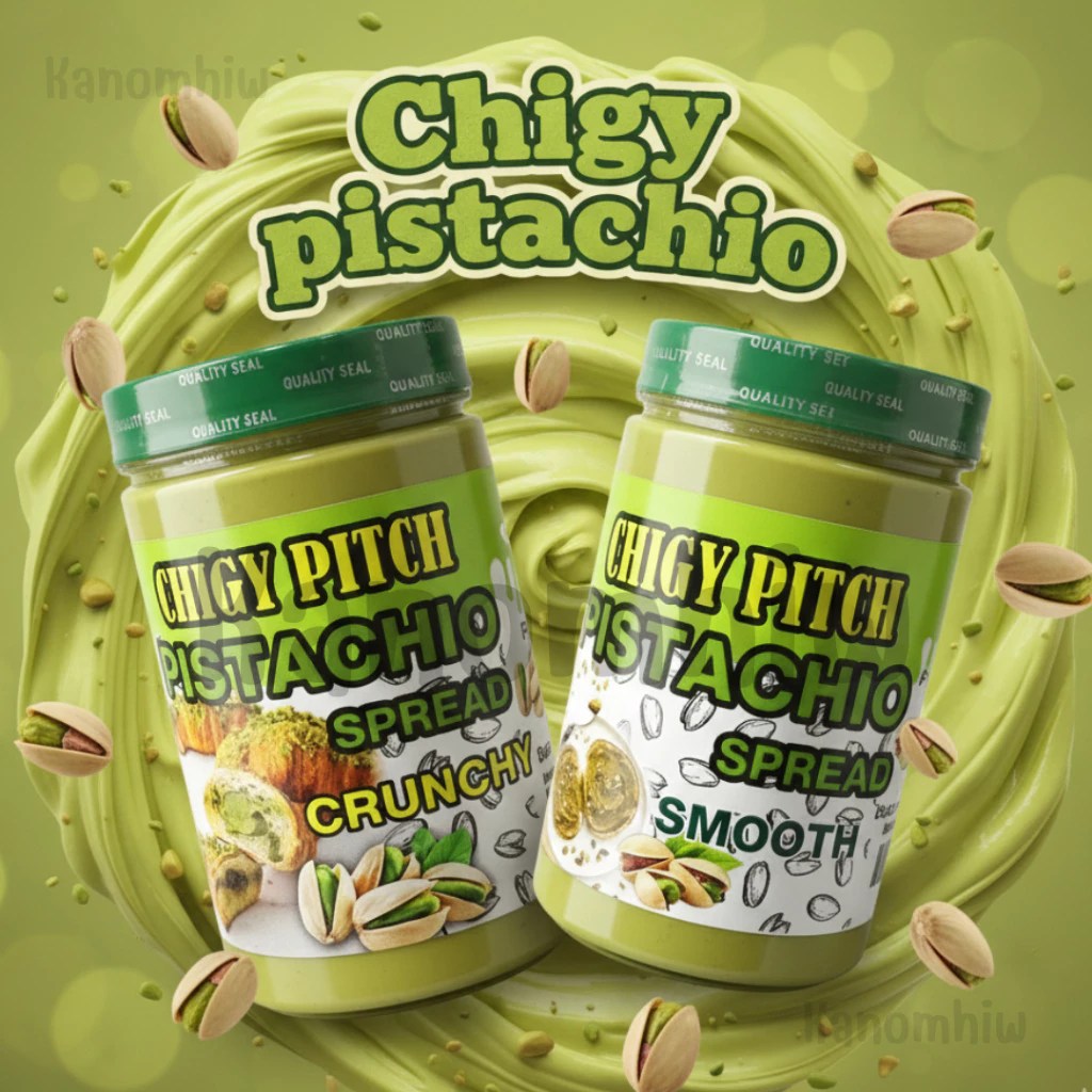 CHIGY Pistachio spread เนยถั่วพิสตาชิโอทาขนมปัง น้ำหนัก 500 กรัม มี 2 แบบ สินค้าจากมาเลเซีย