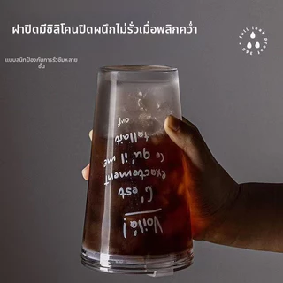 (จัดส่งจากประเทศไทย) แก้วกาแฟแก้วใส ทนความร้อนสูง พร้อมหลอด เหมาะสำหรับเป็นของขวัญ มีหลายสีให้เลือก