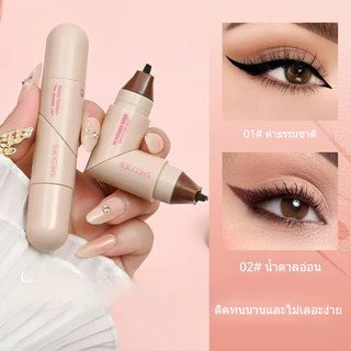 แสตมป์อายไลน์เนอร์ SHEDOES เส้นคมชัดทันที กันน้ำกันเหงื่อ สีดำธรรมชาติ สีน้ำตาลอ่อน ใช้สำหรับเทศกาลสาดน้ำ