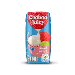 CHABAA น้ำลิ้นจี่ผสมน้ำองุ่น 40% 180 มล. ยกลัง (36 กล่อง)