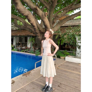 Somedays | 🐰Hana Skirts กระโปรงPokadot ดีไซน์พส.เกาหลีญี่ปุ่นมาก ผ้าใส่สบายไม่ต้องรีด