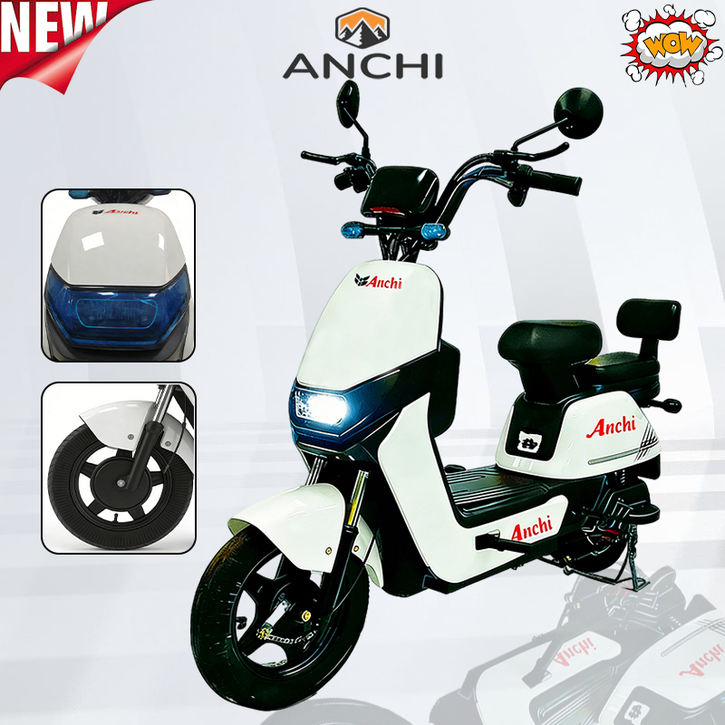 Anchi จักรยานไฟฟ้า รถไฟฟ้า 800W ไฟเลี้ยวหน้าและหลัง จอแสดงผลดิจิตอล HD แบบมีพนักพิง [ผ่อน 0%]