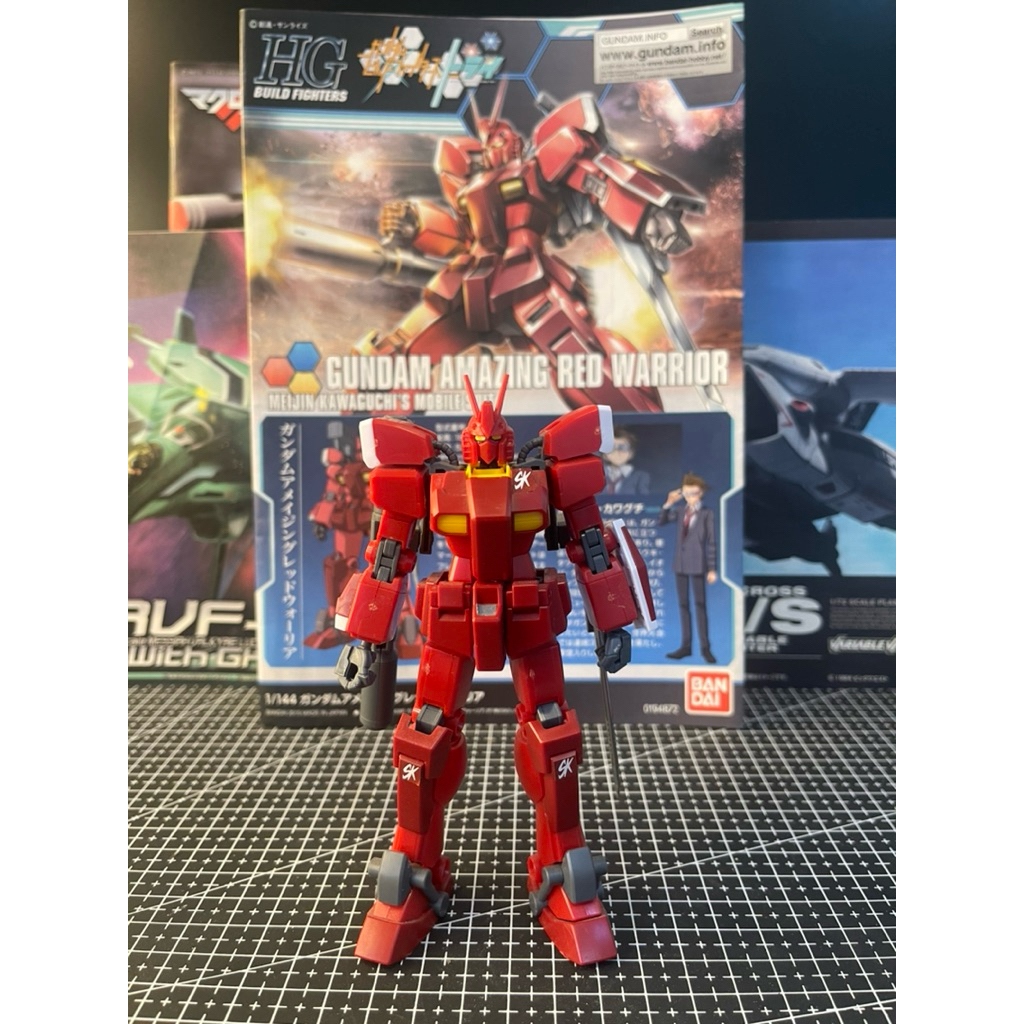 HG 1/144 GUNDAM AMAZING RED WARRIOR BANDAI กันดั้มกันพลามือสอง ประกอบแล้ว