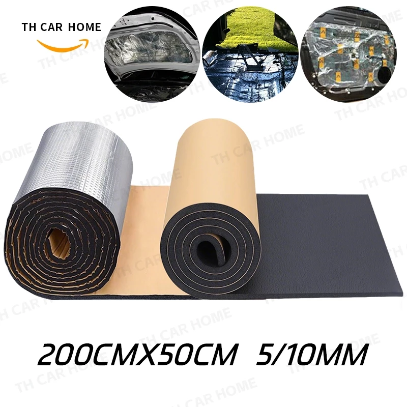 แผ่นกันเสียงกันความร้อนรถยนต์ โฟมฉนวน กันน้ำกันไฟ 200x50ซม