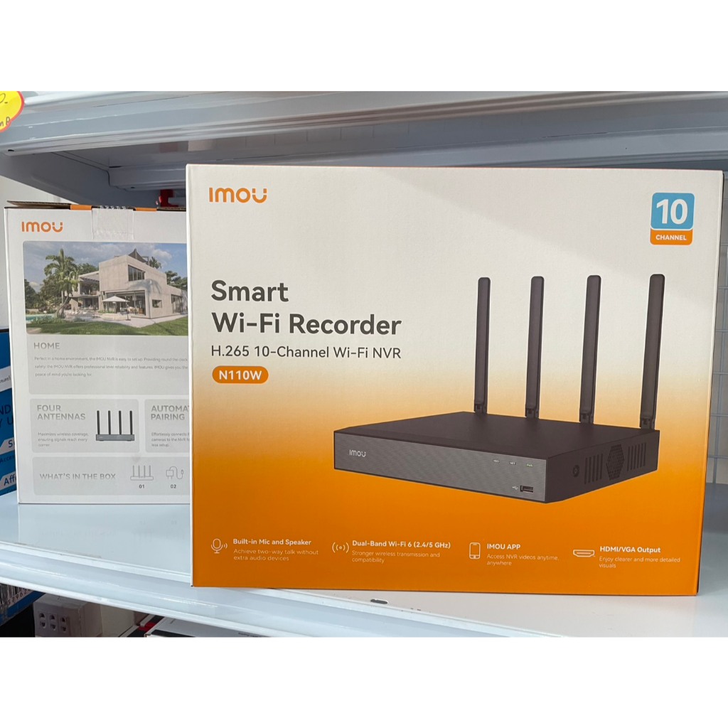 IMOU NVR-N110W-8A0E WiFi เครื่องบันทึก 10 CH (NVR-N110W-8A0E  WiFi 10ch)