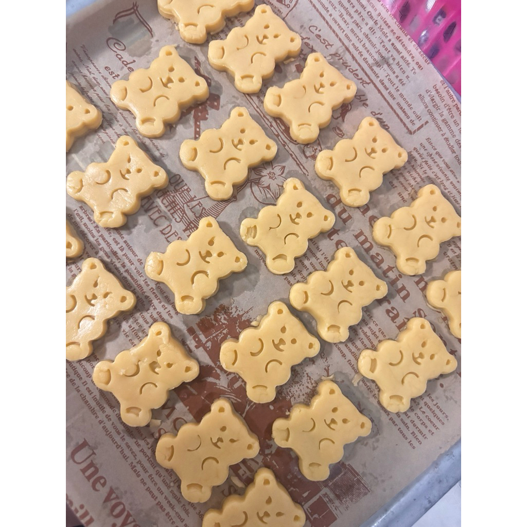 คุกกี้หมีเนยสด 🐻 | Homemade Butter Cookies | กรอบ หอม น่ารัก | Pangwhaan