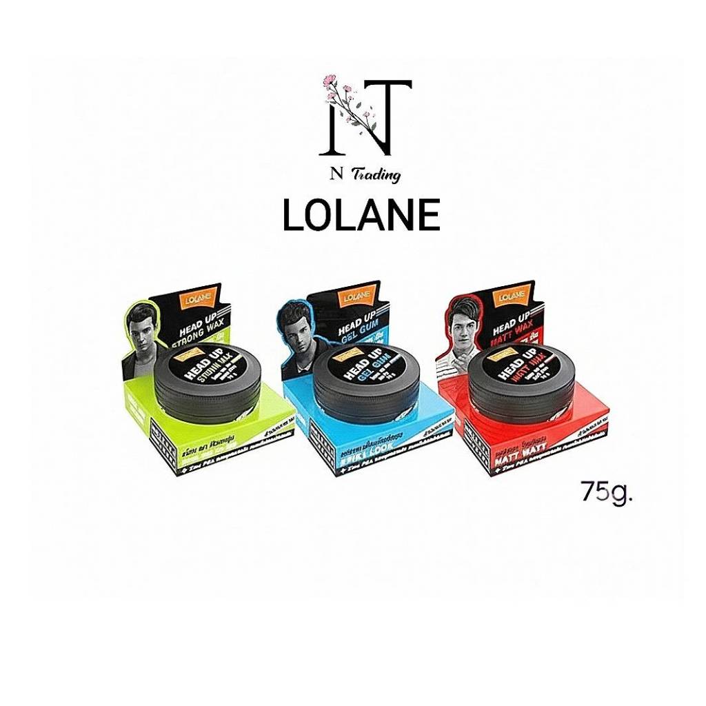 LOLANE HEAD UP WAX & GEL | โลแลน เฮด อัพ แว๊กซ & เจล | จัดแต่งทรงผม ควบคุมความมัน ทนเหงื่อไม่เกิดสิว ล้างออกง่าย 75 g