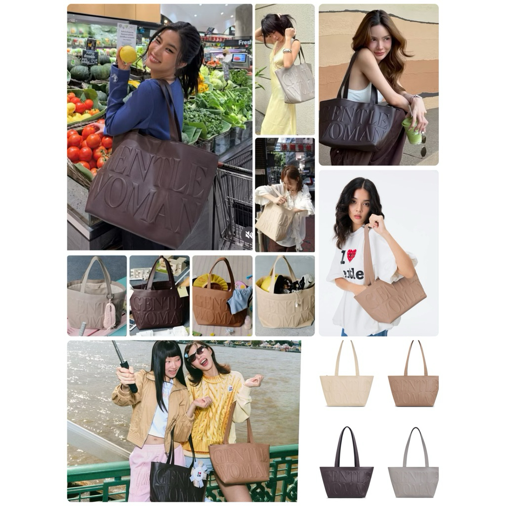 GENTLEWOMAN🌈มีโค้ดลด10-30% Gentlewoman กระเป๋ารุ่น GW Daily Tote📍สินค้าของแท้จากShop
