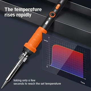 TASKTOOL หัวแร้งไฟฟ้า 80W ปรับบัดกรีเหล็กไฟฟ้า เตารีดไฟฟ้า ปรับได้ 180-520 ℃ ชุดเครื่องมือเชื่อม TISI STANDARD