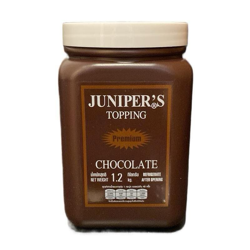 Juniper จูนิเปอร์ช็อคโกแลตท็อปปิ้ง Choccolate (แบบเติม) 1.2กิโลกรัม