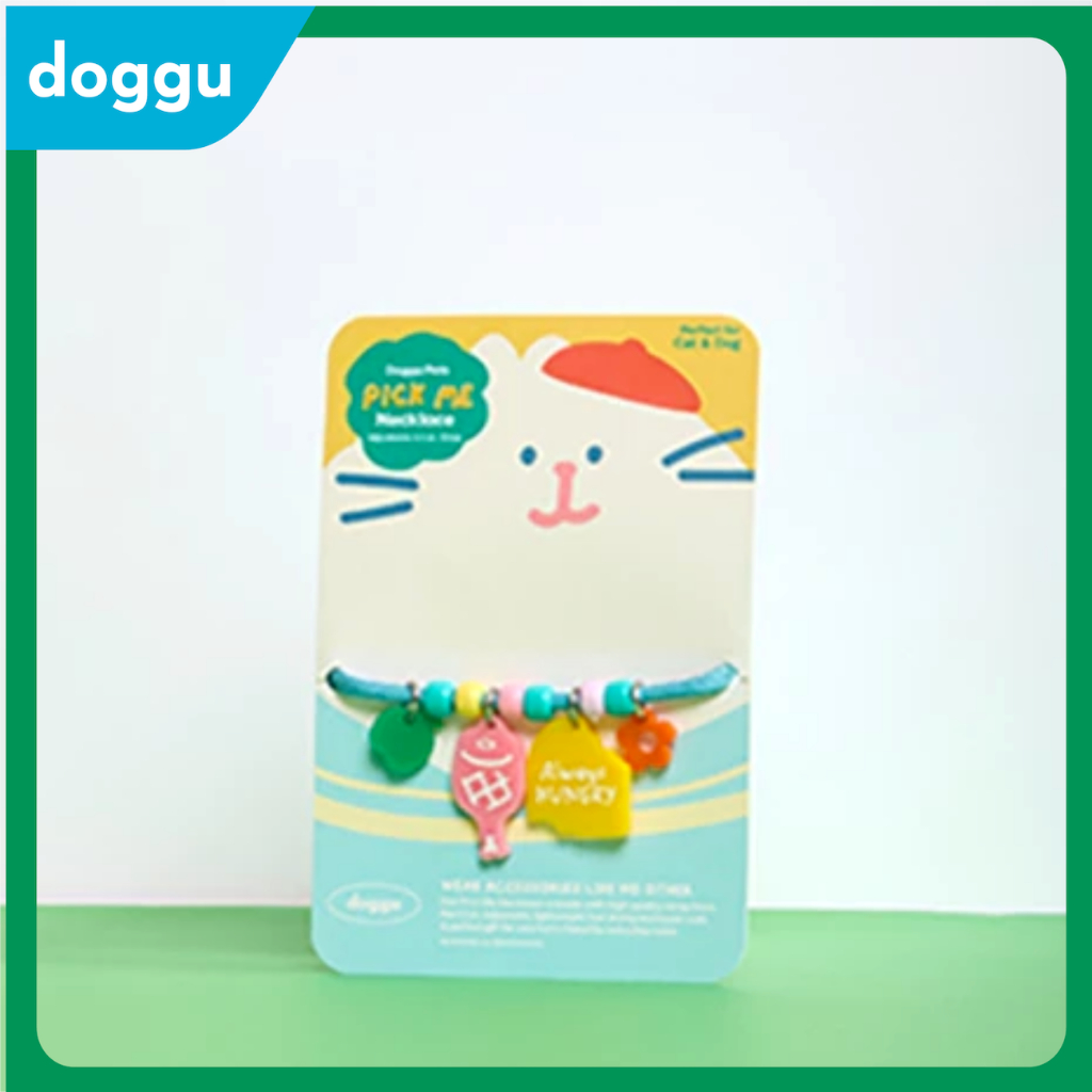 [พร้อมส่ง] DOGGU สร้อยคอสัตว์เลี้ยง SET Pick me always hungry