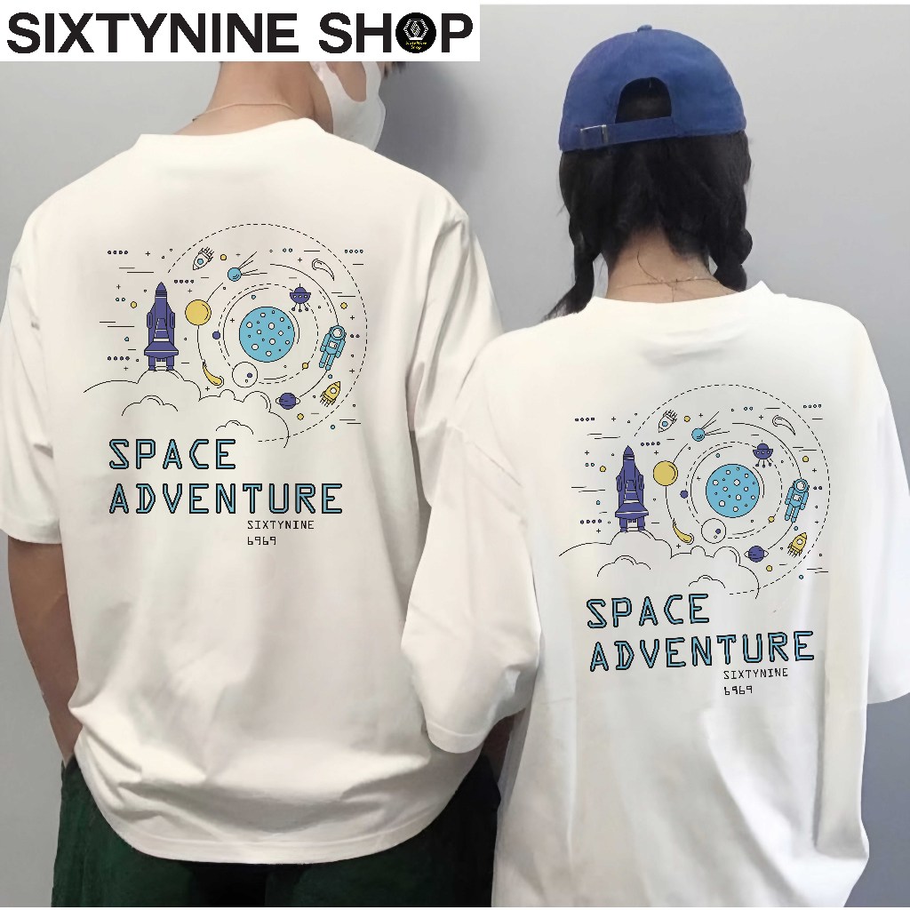 พร้อมส่ง เสื้อยืดพิมพ์ลาย "Space"