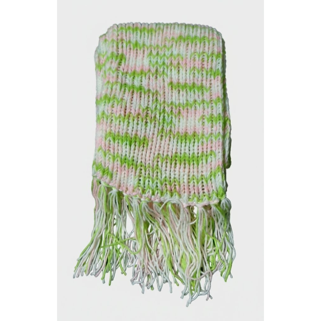 ผ้าพันคอไหมพรมถักด้วยไหมพรม4Ply