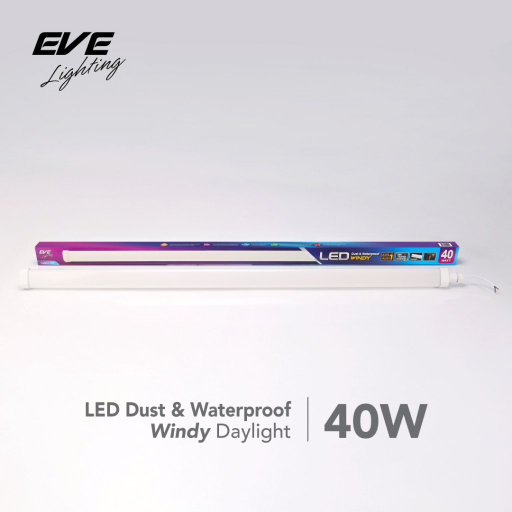 EVE ( ยกลัง ) โคมกันน้ำกันฝุ่น แอลอีดี LED รุ่น Windy ขนาด 20 วัตต์ ( 55 ซม. ) 40 วัตต์ ( 115 ซม. ) ราคา ถูกที่สุด ดีลบีเคเค แกลเลอรีภาพที่ 5