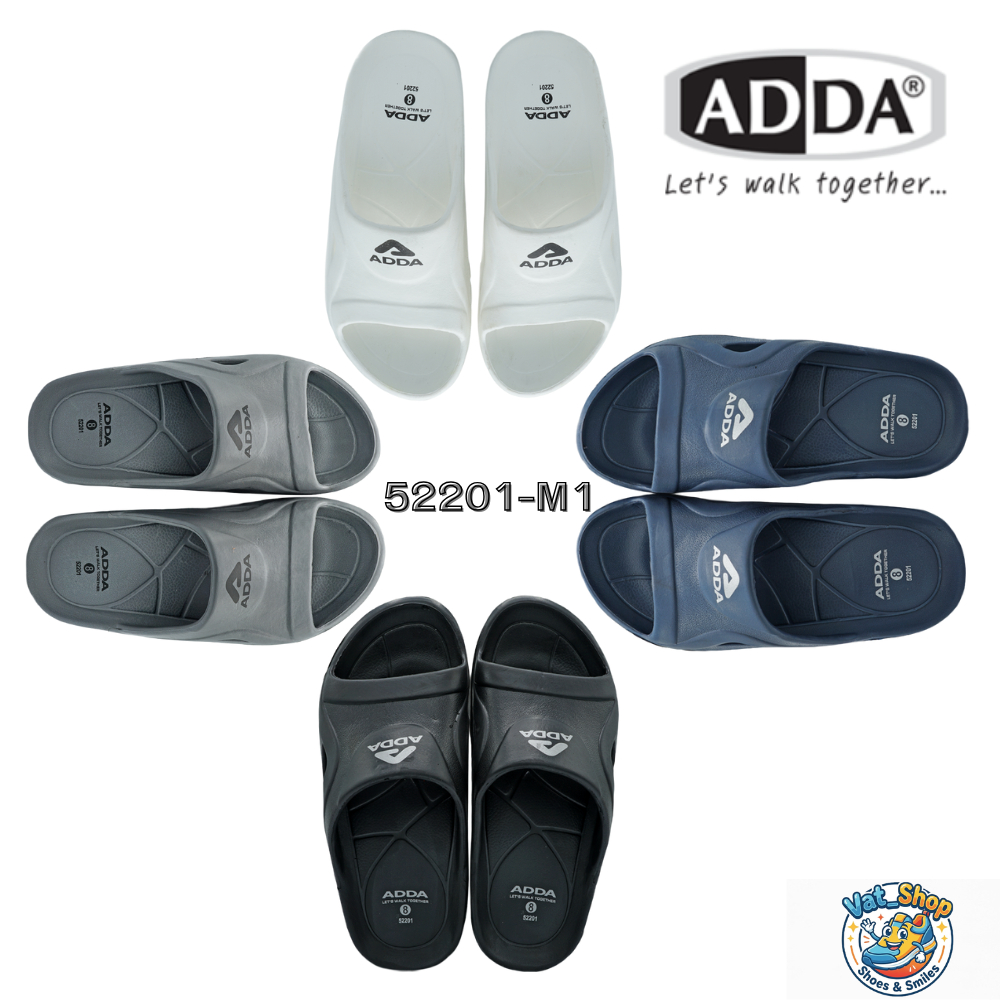 ADDA รองเท้าแตะลำลองแบบสวมผู้ชาย รุ่น 52201M1 (ไซส์ 6-10)