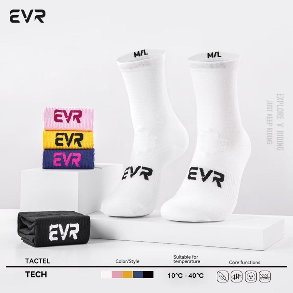 ถุงเท้าจักรยาน EVR TECH Series EVR 0902 ถุงเท้าสาย Performance สำหรับนักปั่นตัวจริง
