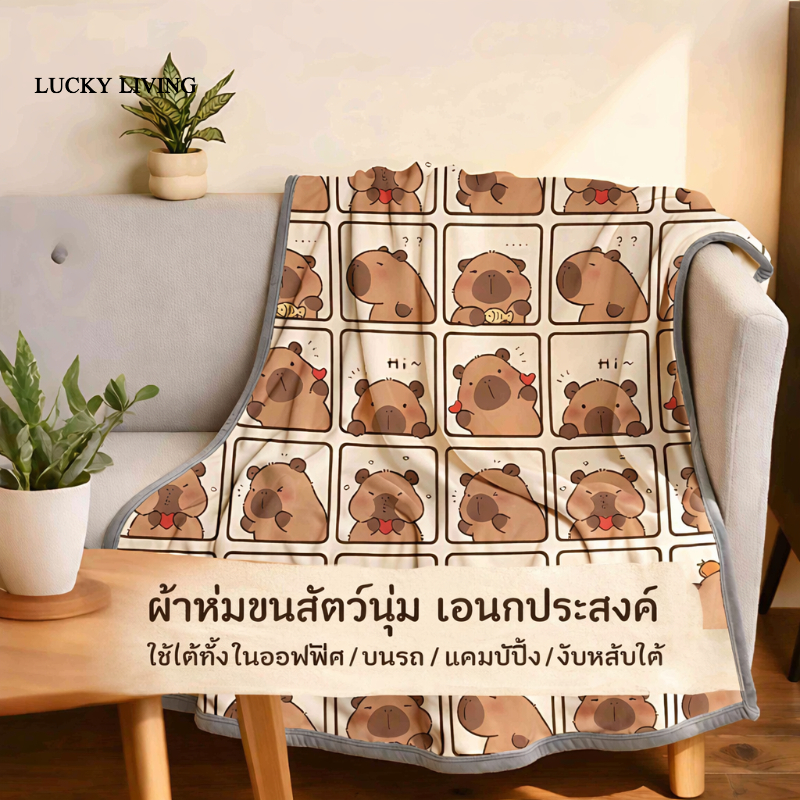 ผ้าห่ม sleep ผ้าห่มปรับอากาศ  ผ้าห่มงีบกลางวัน นุ่มสบาย ขนาด 4-6 ฟุต ใช้คลุมหรือปู เหมาะสำหรับใช้ในสำนักงาน