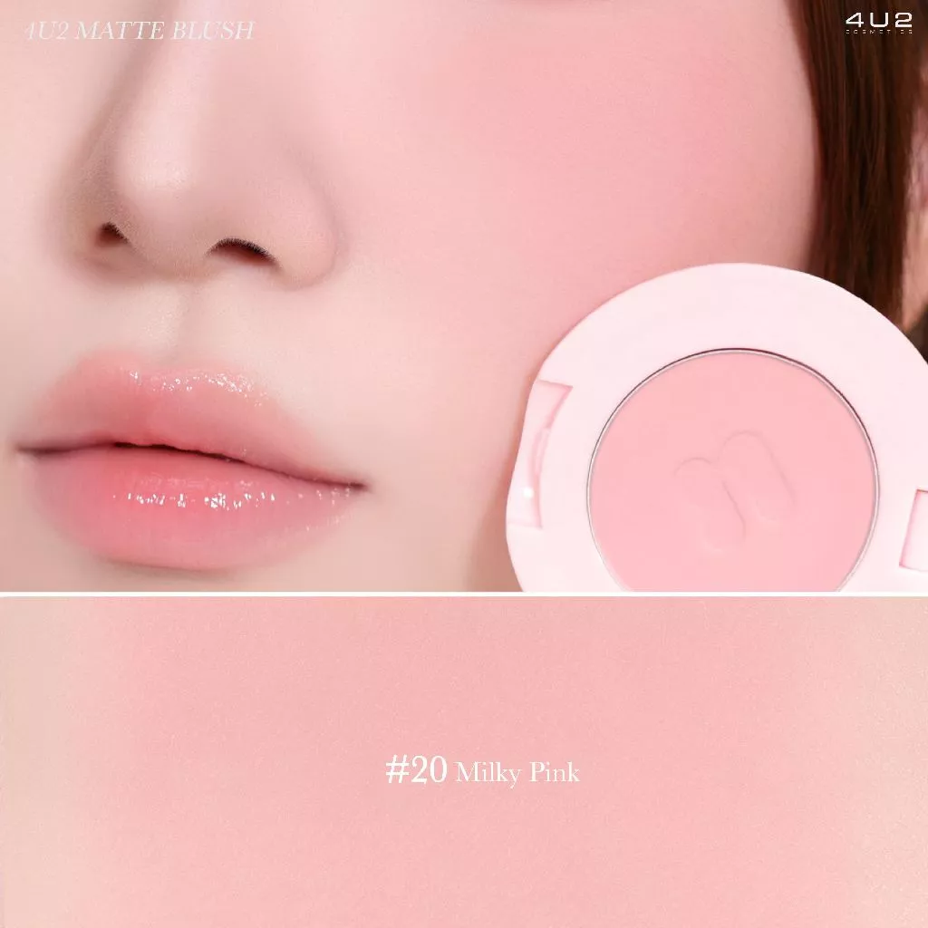 4U2 Blush On Matte บลัชออนเนื้อแมท สีชัด ไม่มีเงา ติดทนนาน thumbnail 5