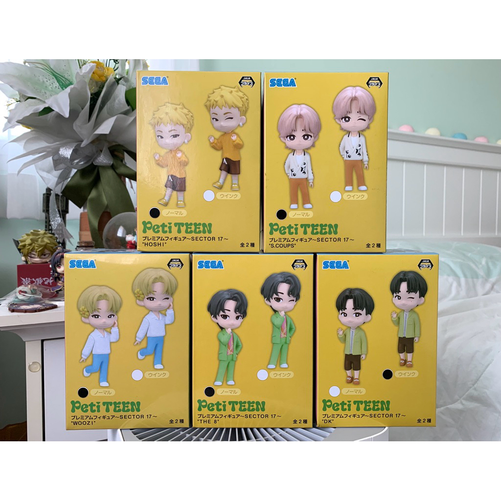 Lot JP🇯🇵 Seventeen Petiteen Figure - ฟิกเกอร์ เซบทีน SEGA Petiteen