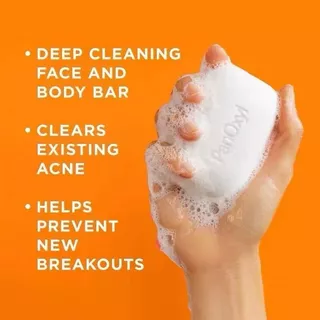 PanOxyl Acne Bar พร้อม 10% Benzoyl Peroxide ทำความสะอาดผิว รักษาสิว หัวดำ หัวขาว ปรับสมดุล pH