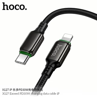 สายชาร์จไนลอนถัก สำหรับ USB-A/USB-C to Type-C/iOS ชาร์จเร็วสูงสุด 60W สายยาว 1 เมตร แข็งแรงทนทาน HOCO X127