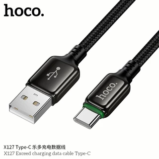 สายชาร์จไนลอนถัก สำหรับ USB-A/USB-C to Type-C/iOS ชาร์จเร็วสูงสุด 60W สายยาว 1 เมตร แข็งแรงทนทาน HOCO X127