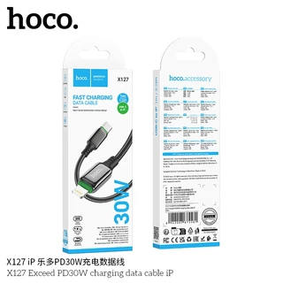 สายชาร์จไนลอนถัก สำหรับ USB-A/USB-C to Type-C/iOS ชาร์จเร็วสูงสุด 60W สายยาว 1 เมตร แข็งแรงทนทาน HOCO X127