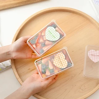 280 มล. กล่องพลาสติกใส ทรงสี่เหลี่ยมผืนผ้า พร้อมฝาปิด ใส่ทีรามิส/มูส เค้กสไตล์เกาหลี ใช้แล้วทิ้ง