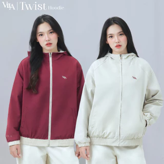 VILA | Twist Hoodie VL122 เสื้อแจ็คเก็ต ฮู้ด ใส่ได้ทั้ง 2 ด้าน