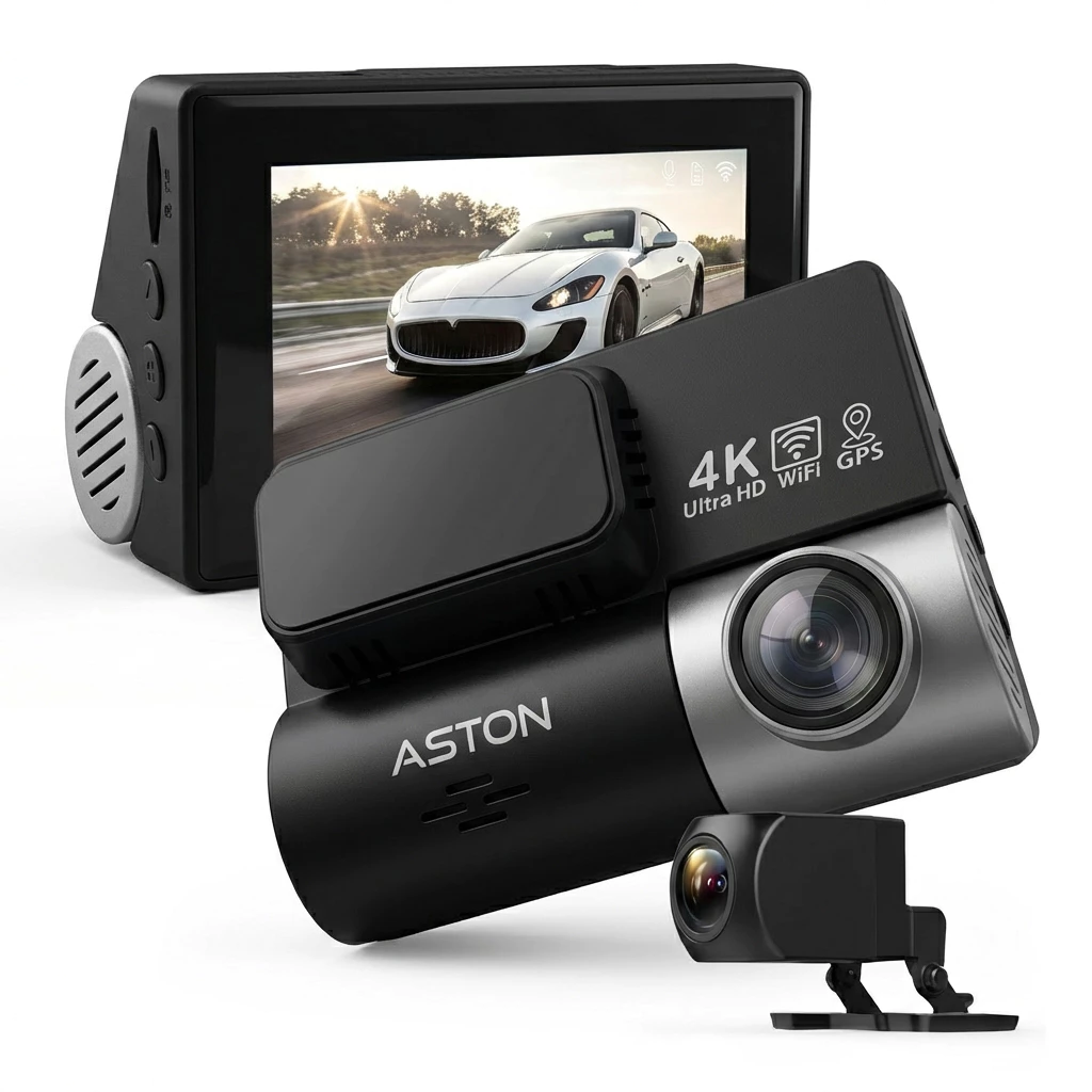 [รุ่นท็อป4K] กล้องติดรถยนต์ Aston Ultimate Max 4K กล้องติดรถยนต์Ai ชัด4K SonyIMX415แท้ สว่างกลางคืนชัด4K รับประกัน1ปี thumbnail 3