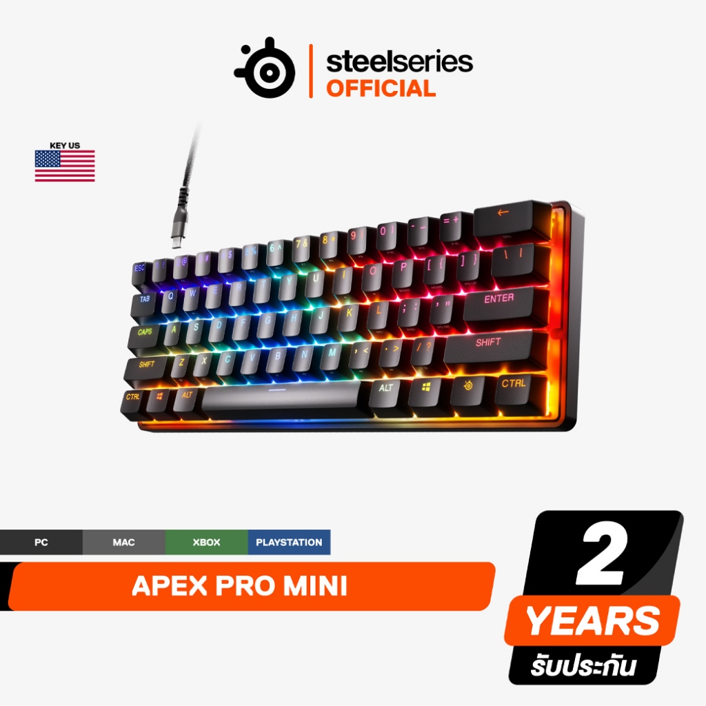 SteelSeries Apex Pro Mini OmniPoint 2.0 HyperMagnetic Switches Adjustable Actuation Rapid Trigger