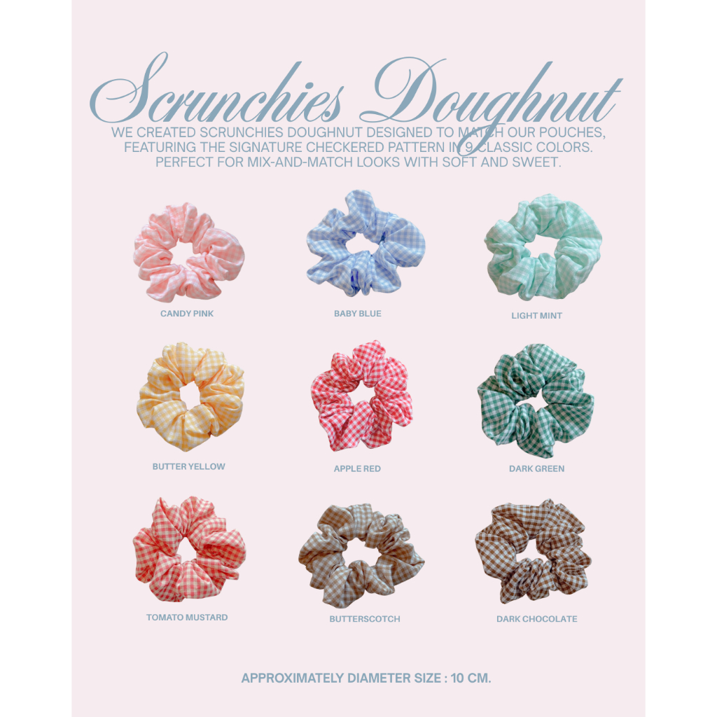 grandmamade scrunchies ยางรัดผมโดนัท ยางมัดผม
