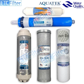 ชุดไส้กรอง Aquatek silver และ ULTRATEK RO 50,85 ,100, 150,200,500GPD