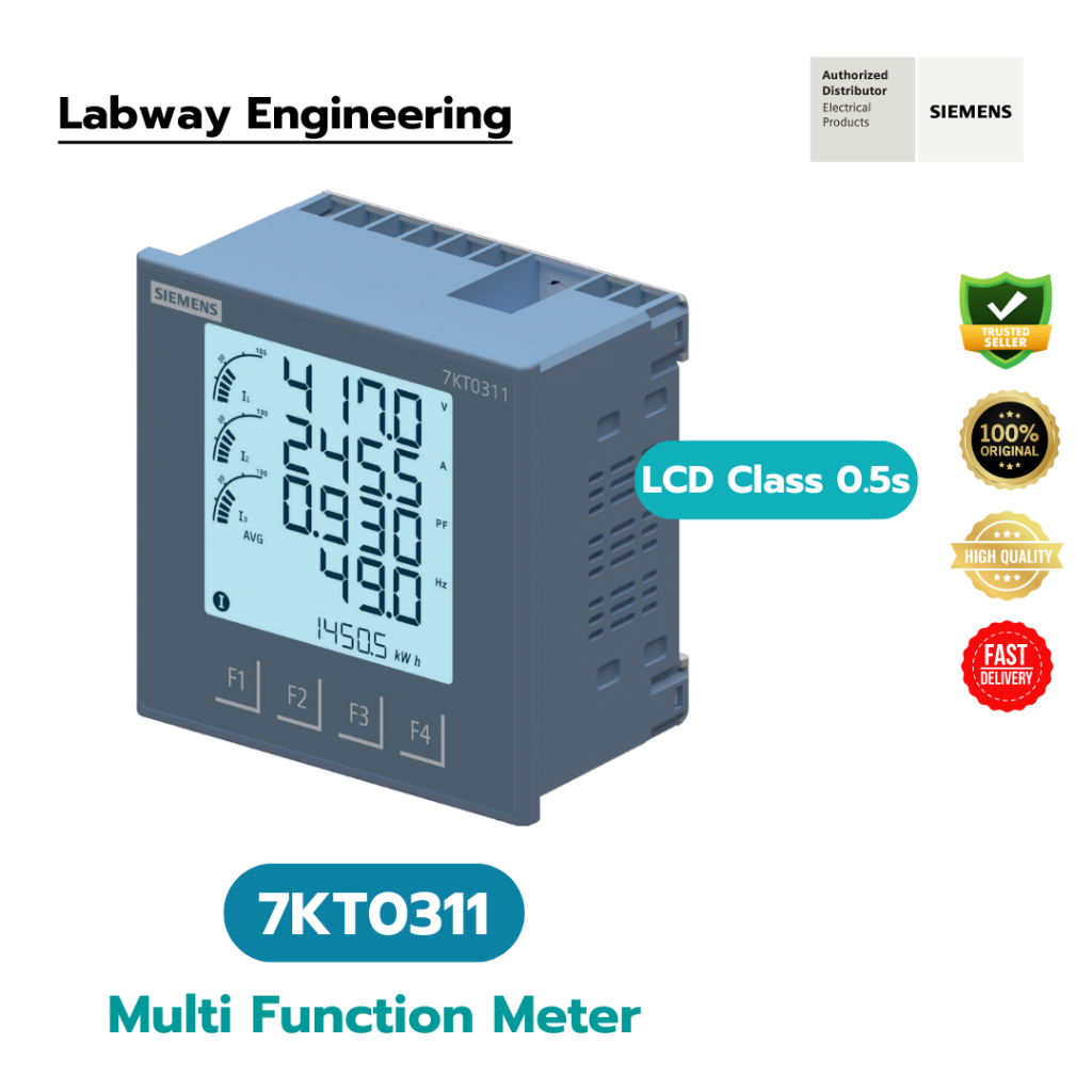 SIEMENS 7KT0311 Digital Energy Meter, Digital Meter Multi Function Meter LCD Class 0.5s