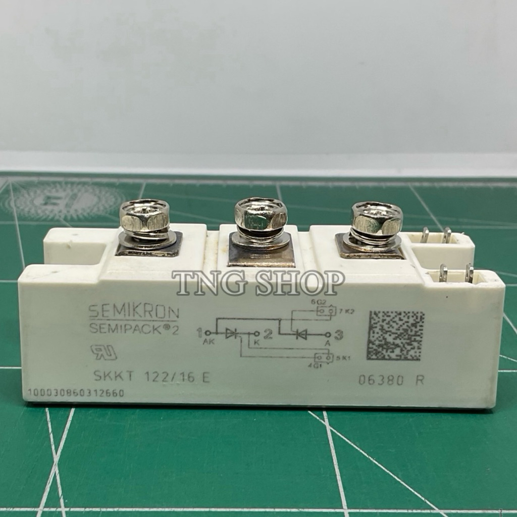 SKKT122/16E SEMIKRON Thyristor Module โมเดล  122A 1600V SKKT. 122/16E โมดูล SCR พร้อมส่งใน🇹🇭🇹🇭 ออกบิ