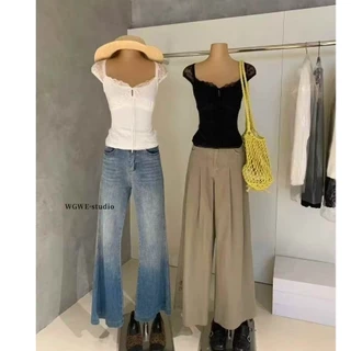 ✅️พร้อมส่ง* จาก🇹🇭 TAG :WG.WE เสื้อแต่งลูกไม้ ซับผ้ายืดด้านหน้า-หลัง สวยแซ่บ ดูแพง