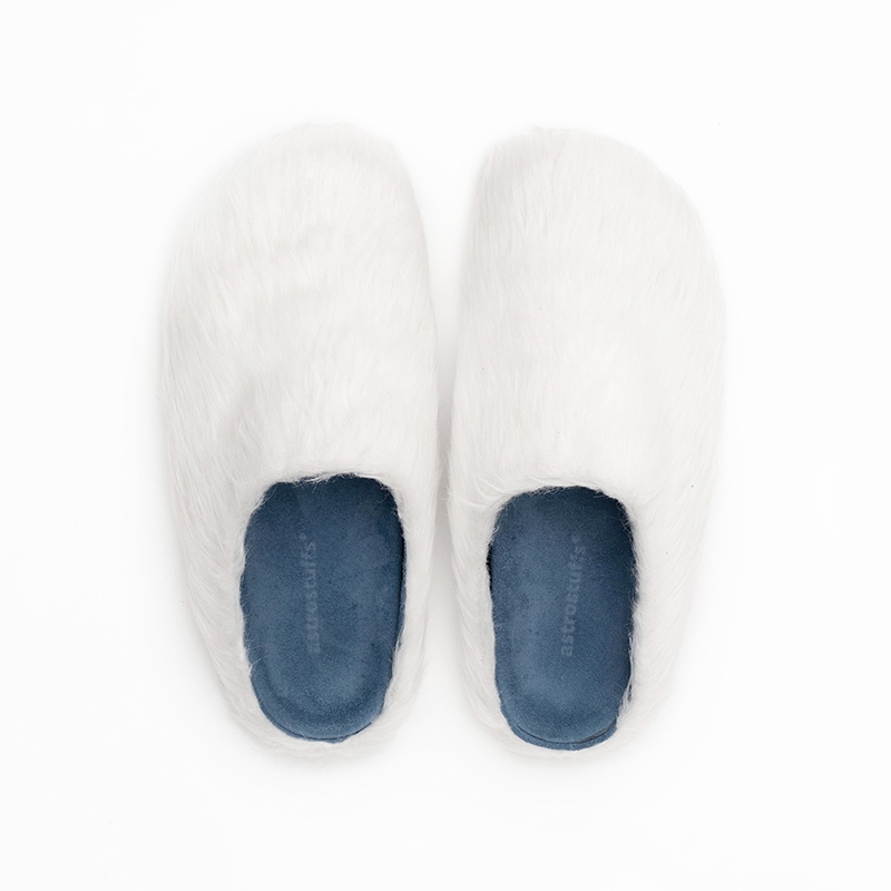 ASTRO STUFFS SP25 FAUX FUR CLOG - (WHITE)
