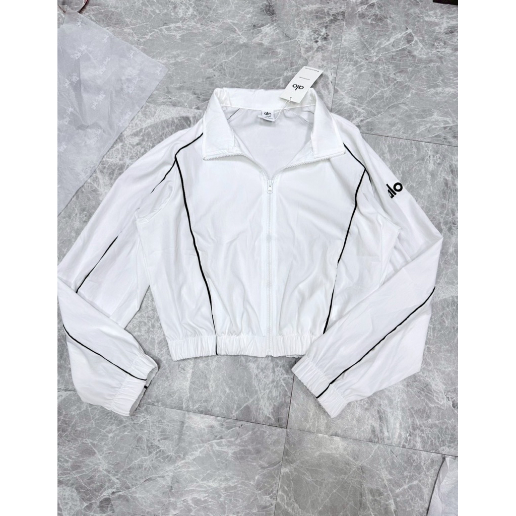 เสื้อ jacket เสื้อคลุมผ้าร่ม คอตั้ง  เอวจั้ม