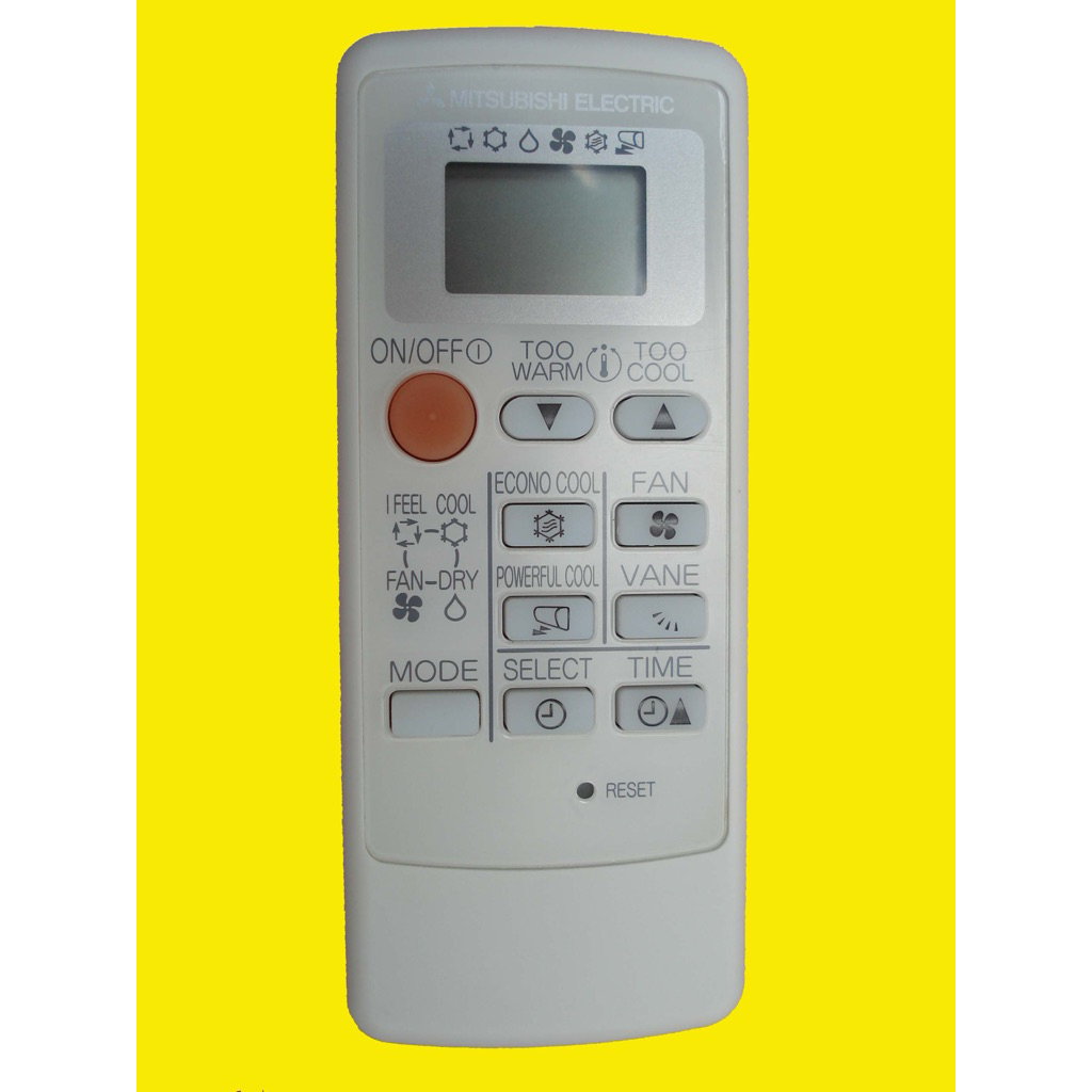 รีโมทแอร์ MITSUBISHI Part. MH08B805A จอขาว