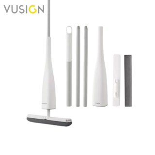 Vusign ไม้ถูพื้นแบบรีดน้ำ ไม้ถูพื้น พับเก็บได้ หัวแบบฟองน้ำ …