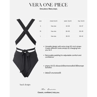 VERA ONE-PIECE 🖤 ชุดว่ายน้ำมัดได้หลายแบบ