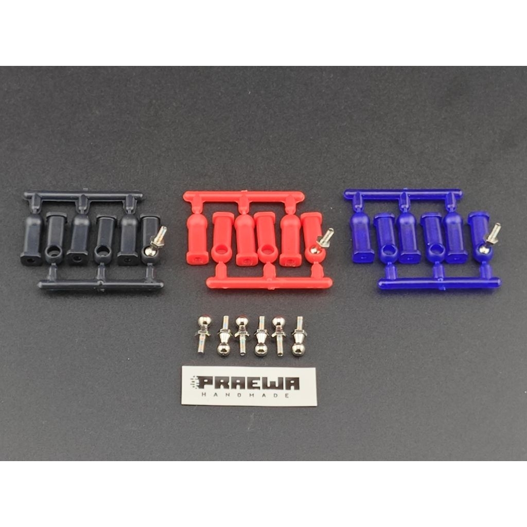 ข้อต่อบอลจอยท์ M2 หัวบอล ใช้ทำคานตบ – 4mm Adjuster with M2 Hex Ball Insert (M2 Ball Joint Kit) ราคา ถูกที่สุด ดีลบีเคเค