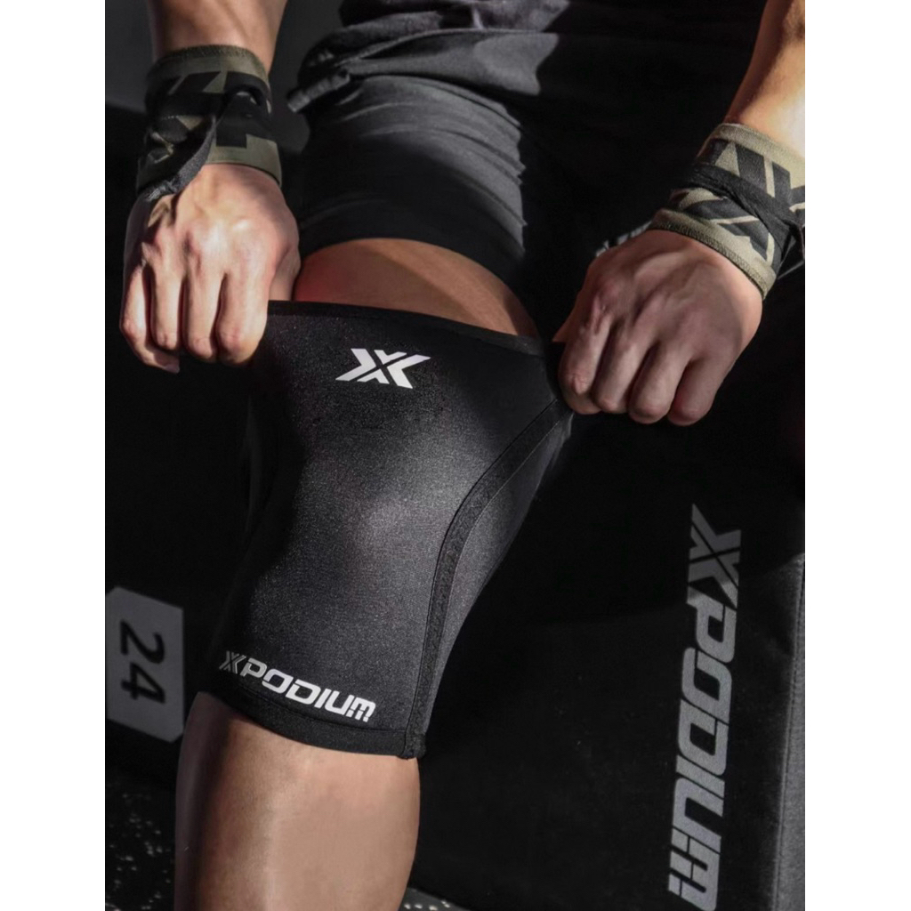 XPODIUM อุปกรณ์ป้องกันเข่าสำหรับกีฬา รองรับการสควอท ยกน้ำหนัก ฝึกซ้อม ป้องกันหมอนรองกระดูกเข่าสำหรับ