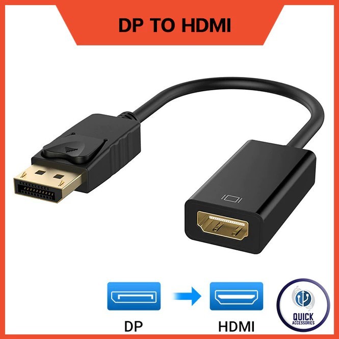 สายแปลง DP To HDMI Adapter Display Port To HDMI Converter Male To Female (DP/HDMI)