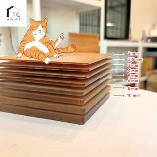 แผ่นอะคริลิค เกรดA สีดำใส P-531 ความหนา 2 - 5 mm ขนาด 30x30/30x60/40x40/40x60CM - COLOR-P531
