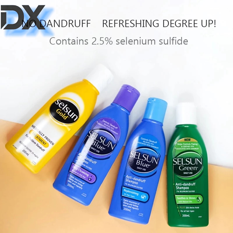 [นำเข้าจากออสเตรเลีย] SELSUN BLUE (ทำความสะอาดอย่างล้ำลึกเติมเต็ม) SELSUN GOLD แชมพูป้องกันรังแค200M