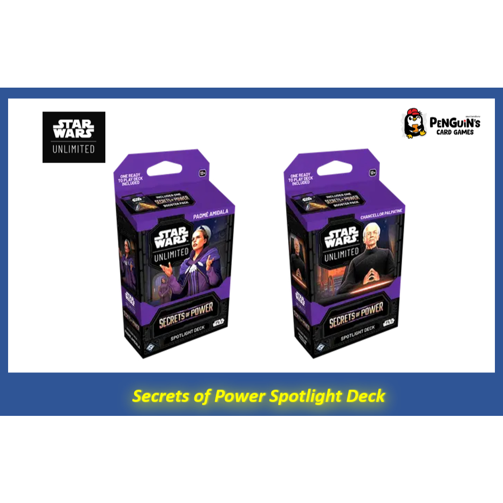 Starwars Unlimited Secrets of Power Spotlight Deck: Padmé Amidala, Chancellor Palpatine