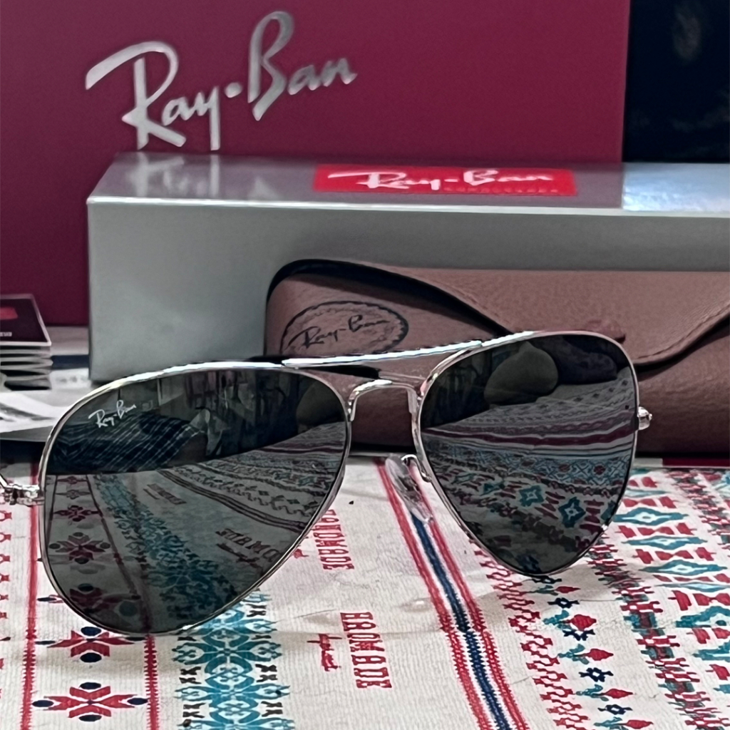 แว่นกันแดด RayBan RB3025 W3277 | AVIATOR LARGE METAL มือสองใหม่กริบ ของครบมีกล่องแดงให้ด้วย